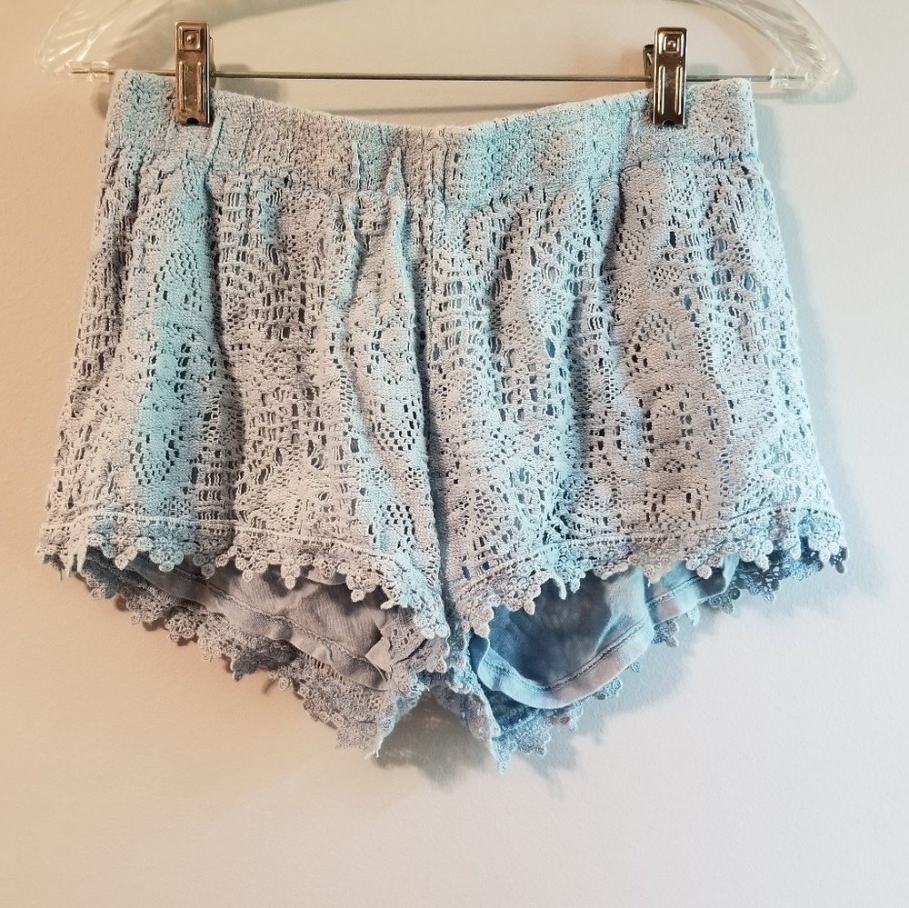 INDIGO REIN M Blue Lace Shorts